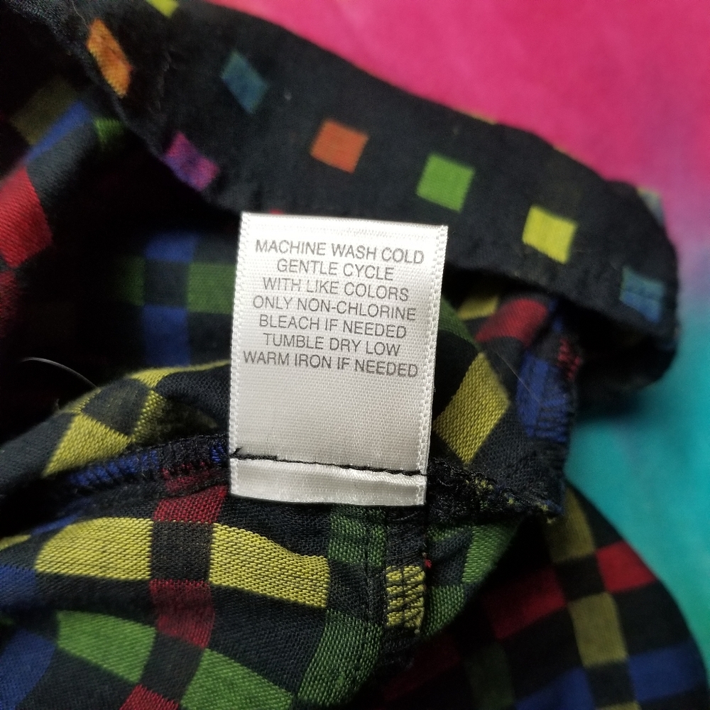 Vintage Button Up Geometric Xl Plus Pattern Retro - image 4